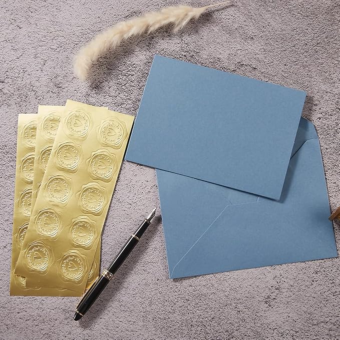 50 Pack Dusty Blue A6 Envelopes - Image 5