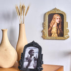 Ornate Black Picture Frame, Vintage Roman Texture, Hand-Crafted Resin Retro - Image 6