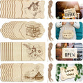 Unfinished Wood Ornaments, PETUOL DIY 32pcs 4x3in Creative Irregular Blank Wood by PETUOL