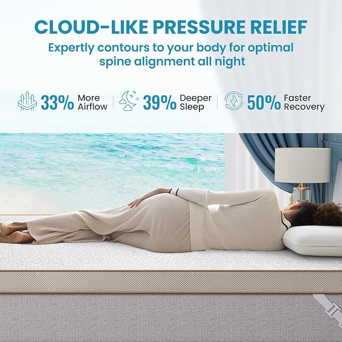 BedStory Cooling Mattress Topper King Size, 3 Inch Gel Infused Memory Foam - Image 5