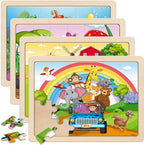 SYNARRY Large Animals Wooden Puzzles by SYNARRY