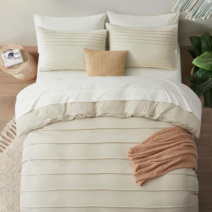 Oli Anderson Beige Duvet Cover Queen Size - Image 5