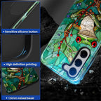 for Samsung Galaxy S23 Plus Case, Frog Stained Glass Pattern Glossy 2 in 1 - Image 4