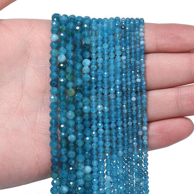 3mm 120pcs Apatite Stone Tiny Gemstone Beads - Image 2