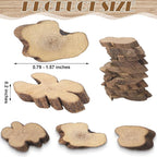 Gerrii 90 Pcs Irregular Wood Slices - Image 2