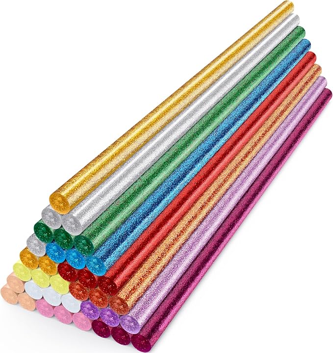 ENPOINT Color Glitter Hot Glue Sticks, Craft Adhesive Waxing Sticks Bulk by ENPOINT