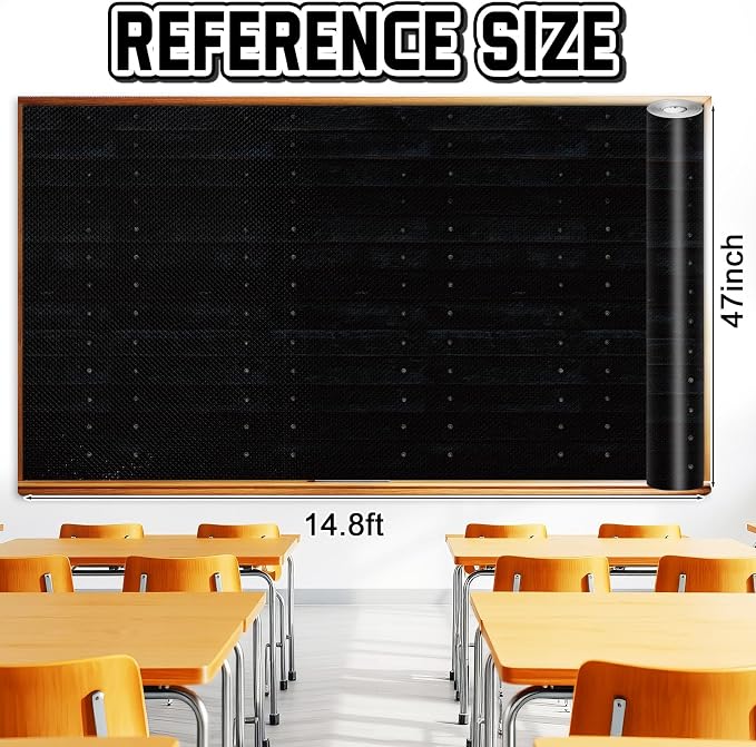 Inkspire Black Wood Bulletin Board Paper Roll, 14.8FTx47IN Large Reusable - Image 2