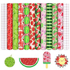 Tintnut Watermelon Permanent Vinyl 10 Pcs 12x10in Permanent Adhesive Vinyl | by Tintnut