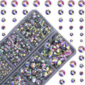 10000Pcs 2-Boxes Mixed Size Hot Fix Round Crystals Gems Glass Stones Hotfix by MASSIVE+BEADS