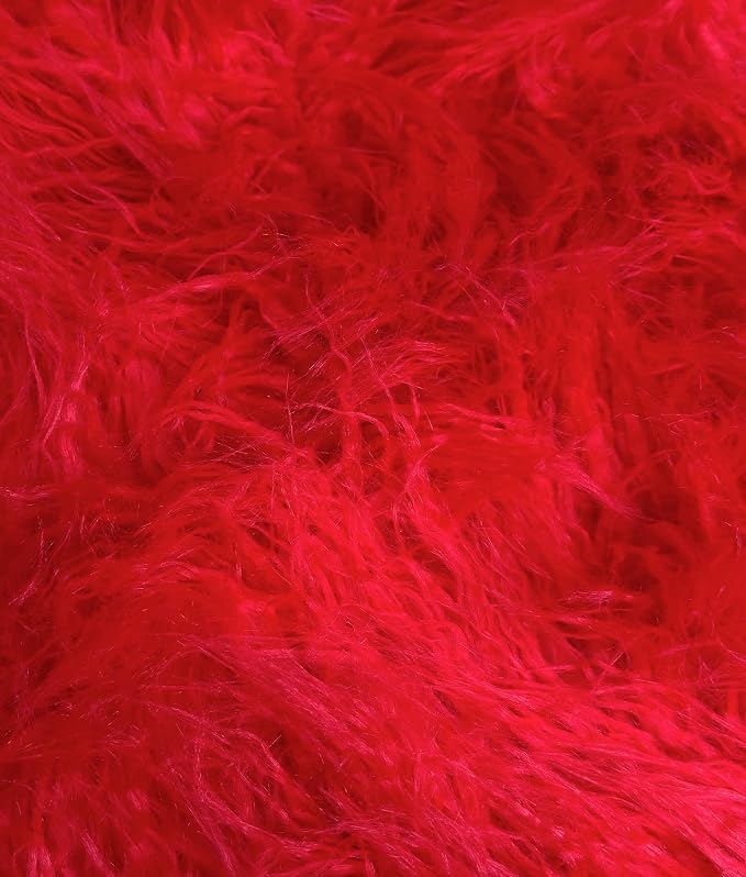 Fabric Empire 2.3oz Faux Fur Curly Yak Fabric 3.5" Long Pile Japanese Yarn/Sold by FabricEmpire