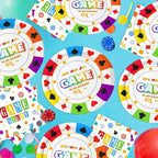 Game Night Decorations Birthday Party Decor 40Pcs Disposable Play Games Plates - Image 5