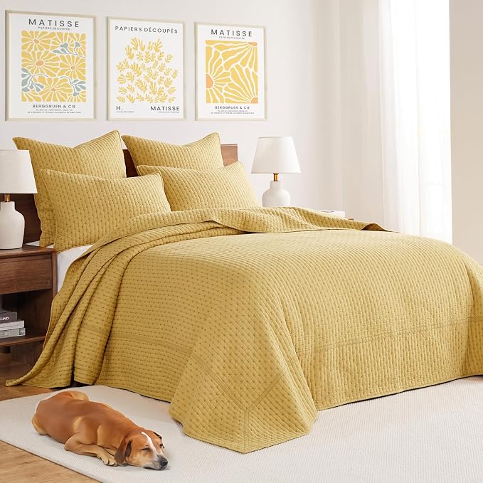 Levtex Home Cross Stitch Reversible Queen Bedspread Set - Image 2