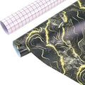 Tintnut Marble Permanent Vinyl Roll 12" x5ft Black Gold Adhesive Vinyl | by Tintnut