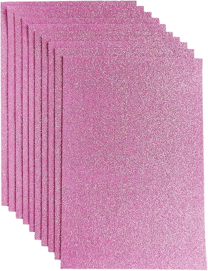 Glitter Felt Fabric, 8 x12 inches Felt Square Glitter by Jtnohx