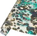 Tintnut Turquoise Cowhide Heat Transfer Vinyl Roll, easy cut & weed, stretch by Tintnut