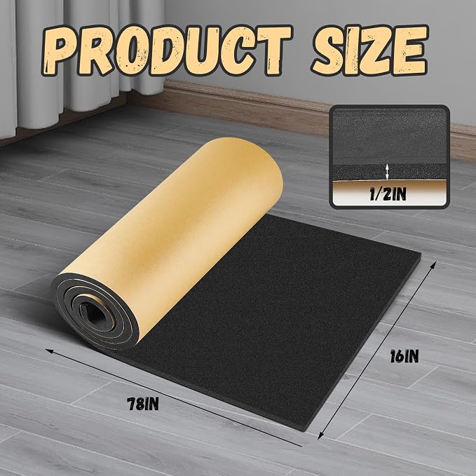 Pangda 1 Piece 78 x 16 x 1/2 Inch Extra Large Marine Foam Roll Closed Cell - Image 2