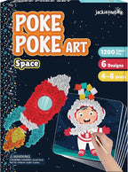 jackinthebox Poke Poke Art for Kids – Space Theme, Flower Pressing Kits by JackInTheBox