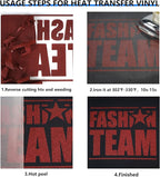 FUNKAKA Glitter Heat Transfer HTV Vinyl Bundle, 8 Rolls 12" x 3ft Iron On Vinyl - Image 3
