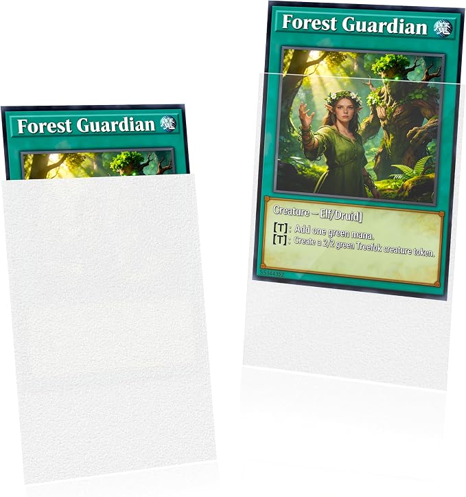 White MTG Card Sleeves 200 Pack Matte Trading Card Sleeves Sturdy Card Protector by Unknown
