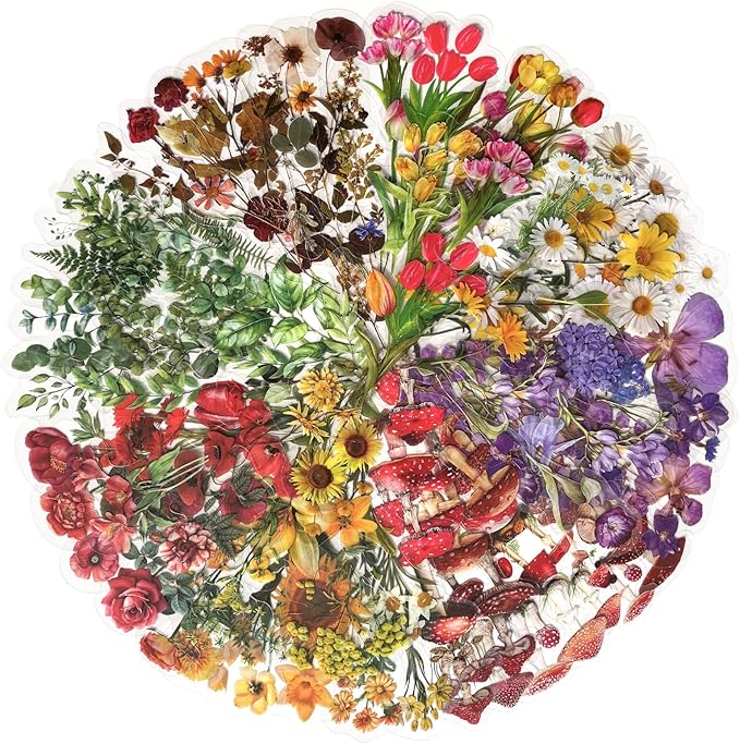 Yoksas Nature Floral Plant Stickers Set by YOKSAS