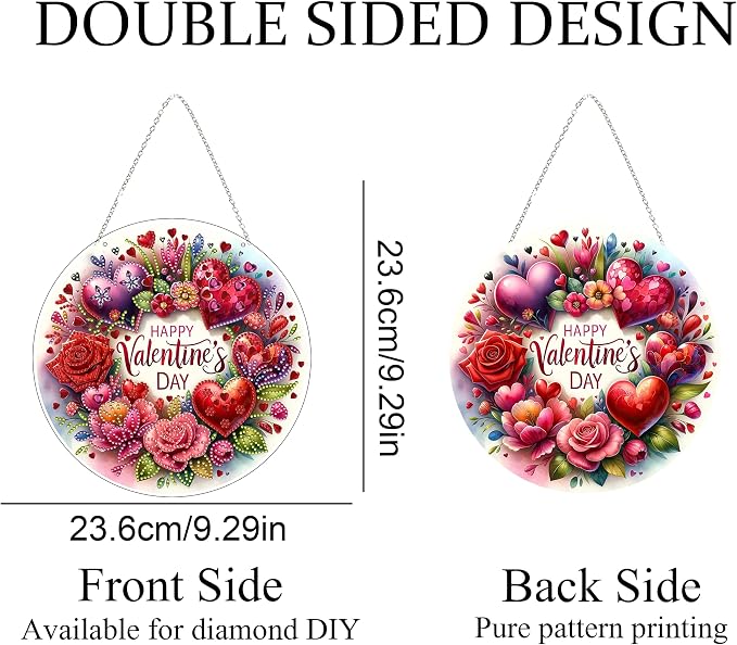 JJFox Diamond Art Hanging Kit for Adult, Special Shaped Rhinestone, DIY Acrylic - Image 7