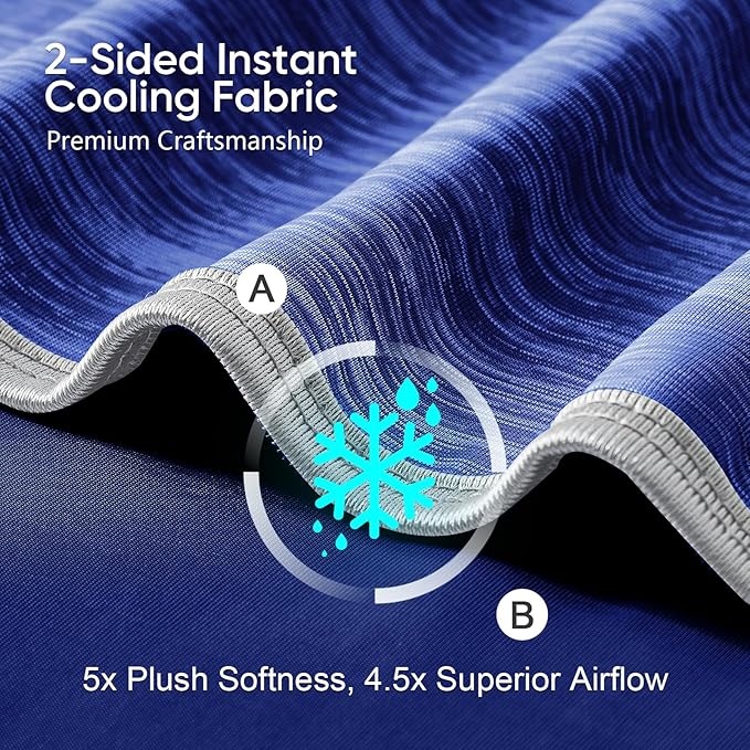 KMUSET Cooling Blanket Full Size（80"x90", Double Sided Summer Cooling Blankets - Image 3