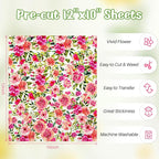 HTVRONT Floral Heat Transfer Vinyl - Image 4