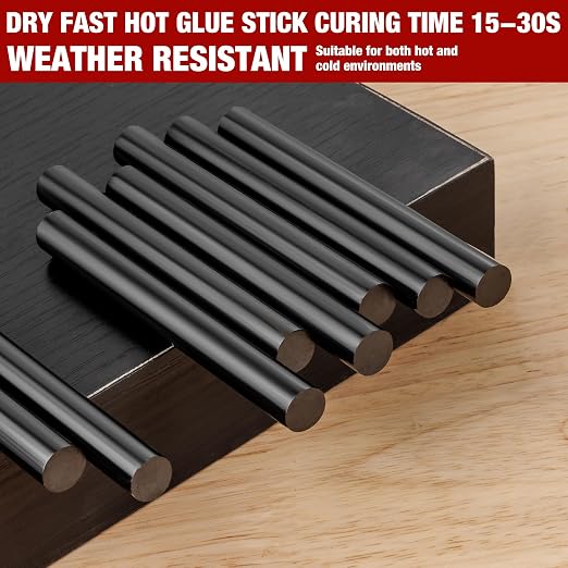 Arrow Full Size Hot Glue Sticks, 200 Pack Black Glue Gun Sticks, Craft General - Image 4