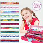 TingingYuli Friendship Bracelet Making Kit, 3-Layer Storage Box, Gift 6-12 | - Image 3