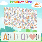 Letter Stickers 1 inch, Self-Adhesive Vinyl Waterproof ABC Letter Stickers - Image 2