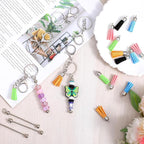 48 Pcs Beadable Keychains: Modern DIY Keychain Supplies - Image 5