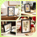 VOKOY 3 Pack 6" x 8" Shadow Box Frame, Small Wood Hollow Picture Frame - Image 4