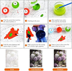 Fountor Paint by Numbers Kit for Adults Beginner, Flower Adult Paint by Number - Image 6
