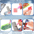 Cinnvoice 12 Pcs Summer Seasonal Diamond Art Hanging Ornament Kit - Image 4