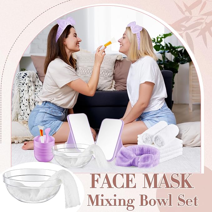 Teenyyou 6 Set Purple Spa Party Supplies - Image 5