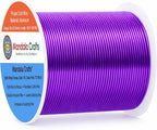 Mandala Crafts 20 Gauge Purple Anodized Aluminum Craft Wire, 100 FT | Colored by MandalaCrafts