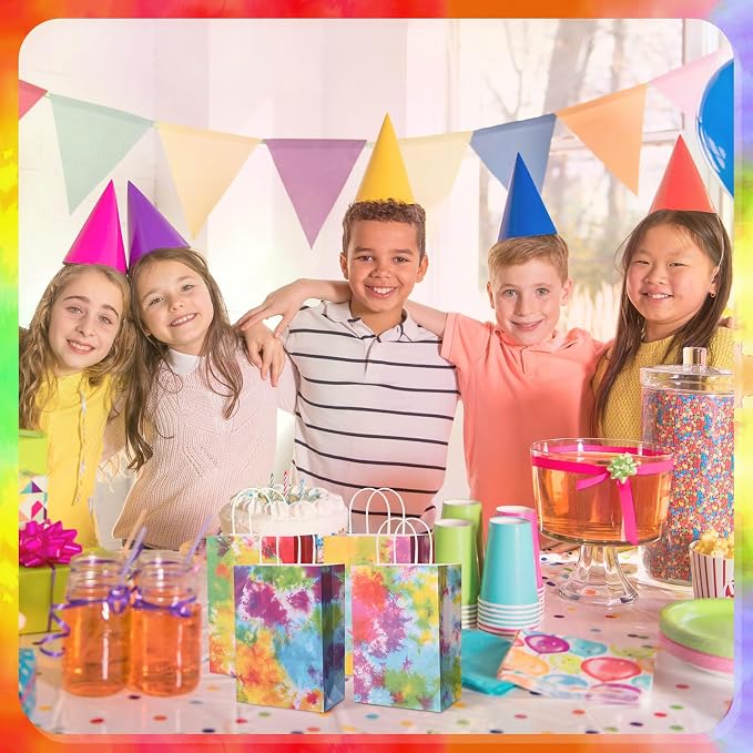 Gaillty 24 Pcs Tie Dye Party Favor Bags Camouflage Goodie Gift Bags - Image 4
