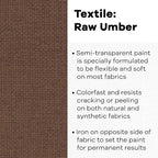 Textile Color Paint RAW Umber - Image 2