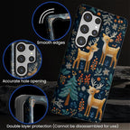 Case for Samsung Galaxy S25 Ultra Case, Cute Christmas Reindeer Design Hybrid - Image 5
