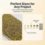 36000Pcs Metallic Gold Rhinestones - Image 3