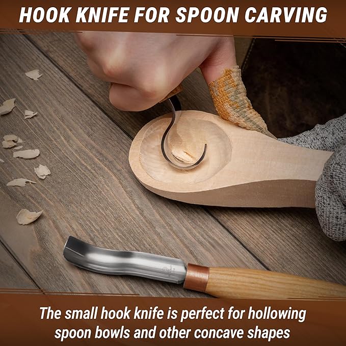 BeaverCraft Wood Spoon Carving Tools Kit S14m – Wood Carving Knives - Image 4
