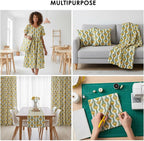 E-Tailor® Hand-Block Printed Pre-Cut Cotton Fabric Ideal - Image 4