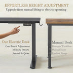 TIQLAB Electric Adjustable Sewing Table, Ergonomic Worktable - Image 4