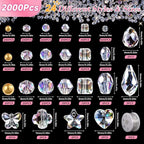 Zefy 2000+ Pcs Crystal Glass Beads - Image 2