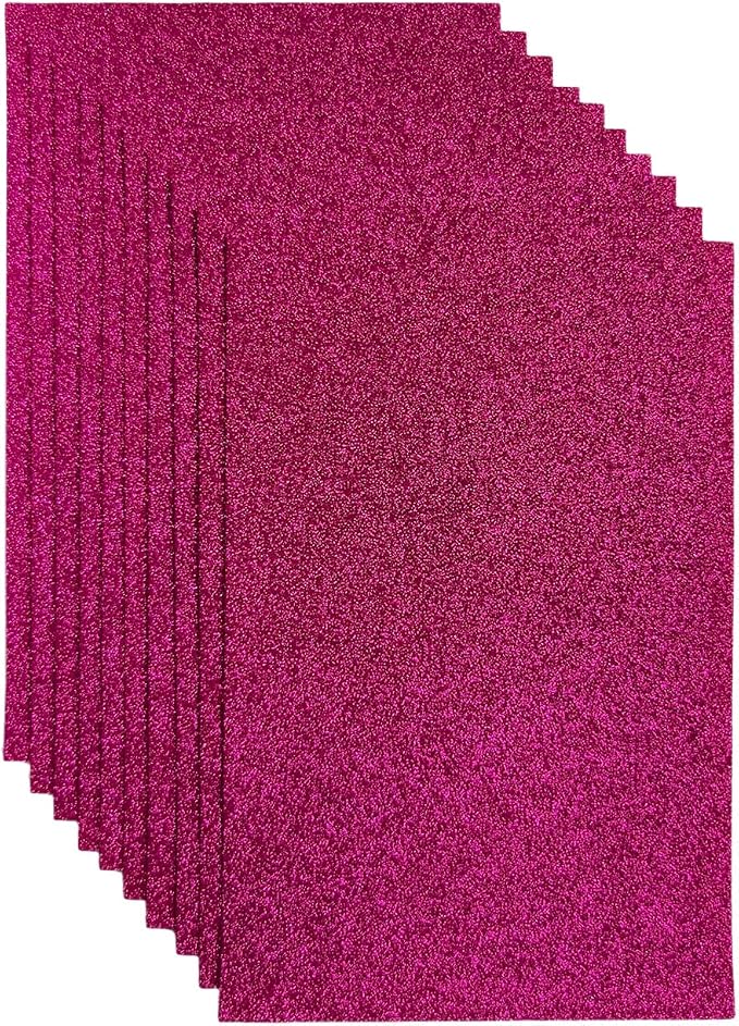Glitter Felt Fabric, 8 x12 inches Felt Square Glitter by Jtnohx