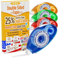 D-NYX 6 Pack Double Sided Tape Roller, Scrapbook Supplies, Double-Sided by D-NYX