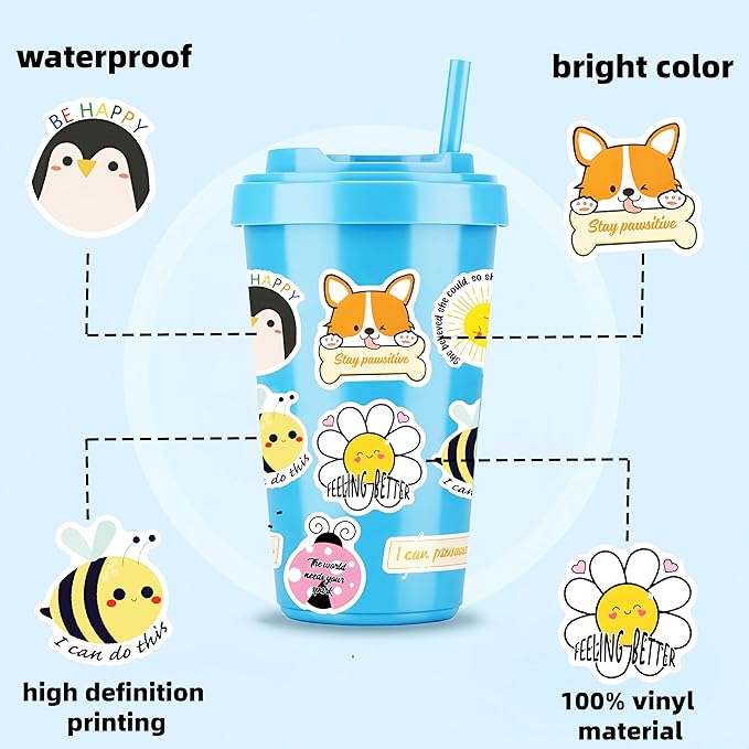 300PCS Cute Inspirational Stickers - Image 4