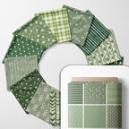 Cotton Satin Patchwork Fabric Panel – 35 Designs, 20×20 cm Squares, Single by FabricsTown