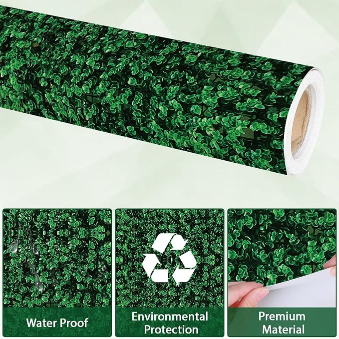 Qyeahkj Green Leaves Bulletin Board Paper Roll Greenery Leaf Bulletin Board - Image 3