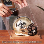 LITY Mini Helmet Display Case, No Assembly Required Acrylic Clear 1/2 Football - Image 3